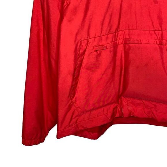 Vintage Gap pullover jacket M Fair condition buffalo check fleece lined red - Picture 3 of 7